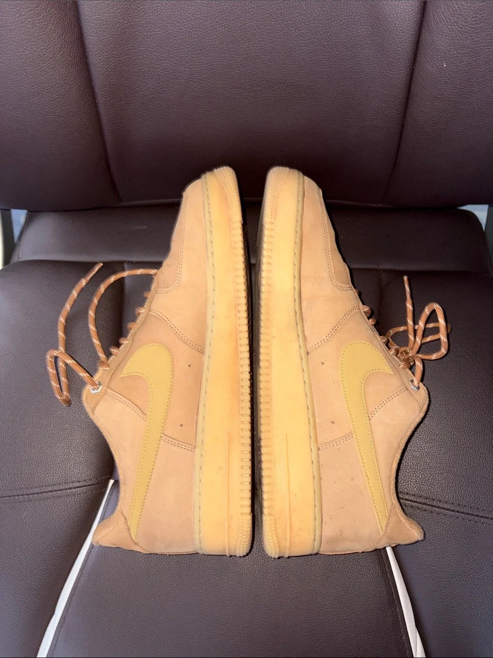 Nike Men's Low-Top Suede Sneakers in Tan